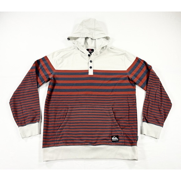 Quick Silver Other - Vintage Y2K Quicksilver Color Block Striped Hoodie 90s Surf Skate Grunge Men's L
